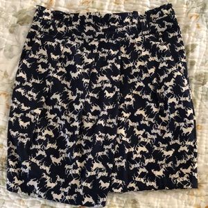 H&M asymmetrical horse printed skirt